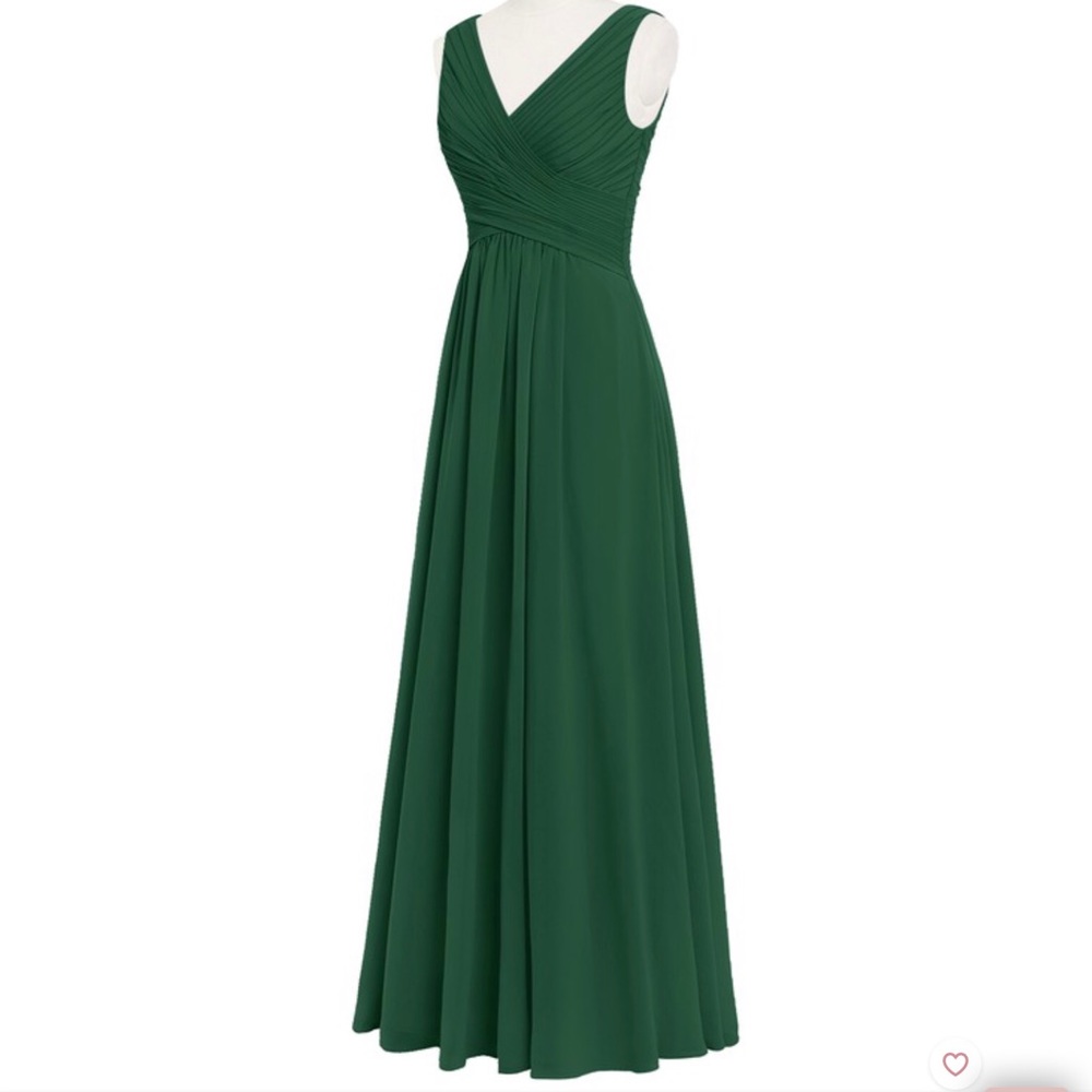 Azazie Flora Bridesmaid Dress - Dark Green